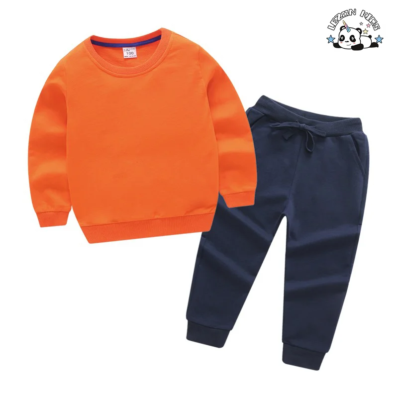 LEZONKIDS - Custom Kids Fall Winter Set Sequin Stars Sweatshirt Jogger Set Casual Girl Clothing Sets
